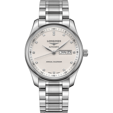 Master Collection 40mm Annual Calendar Stainless Steel / Silver-Diamond / Bracelet