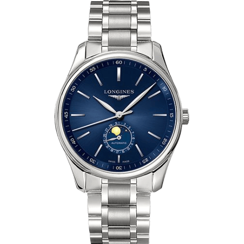 Longines Master Collection 42 Moonphase Stainless Steel / Blue / Bracelet L2.919.4.92.6