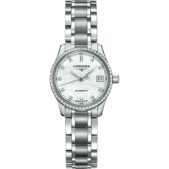 Longines Master Collection Date 25.5 Stainless Steel - Diamond / MOP / Bracelet L2.128.0.87.6