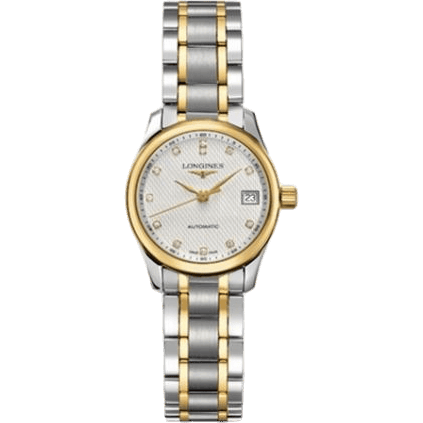 Longines Master Collection Date 25.5 Stainless Steel - Yellow Gold / Beige / Bracelet L2.128.5.77.7