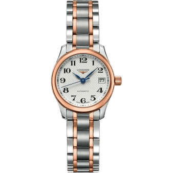 Longines Master Collection Date 25.5 Stainless Steel - Pink Gold / Silver / Bracelet L2.128.5.79.7
