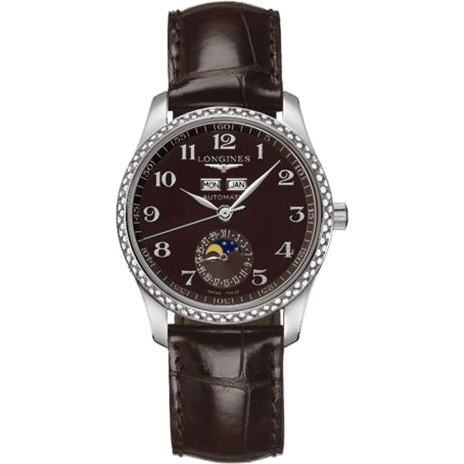 Master Collection Calendar 36 Stainless Steel / Diamond / Brown MOP