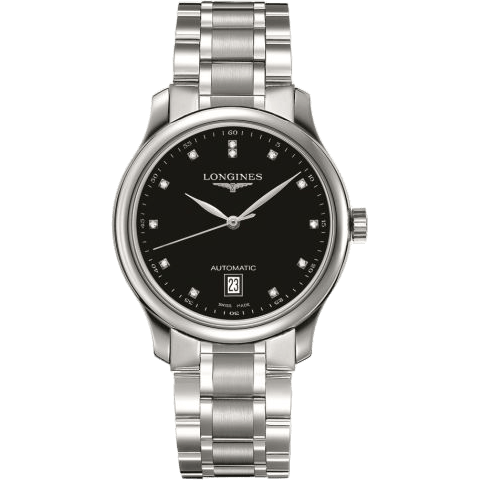 Longines Master Collection Date 38.5 Black Diamond / Bracelet L2.628.4.57.6
