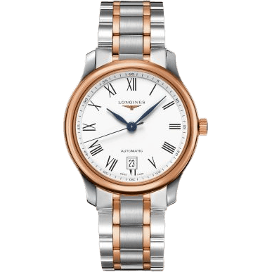 Longines Master Collection Date 38.5 Two Tone Rose / Roman L2.628.5.19.7