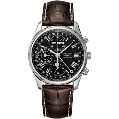 Master Collection 40 Chronograph Calendar Stainless Steel / Black / Strap