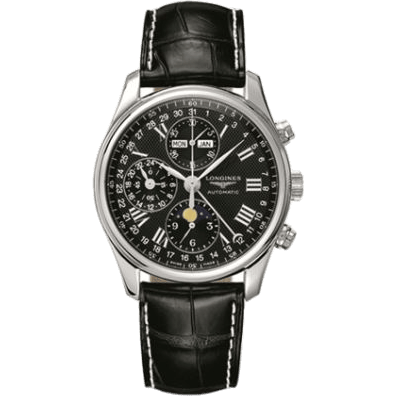 Master Collection 40 Chronograph Calendar Stainless Steel / Black / Strap