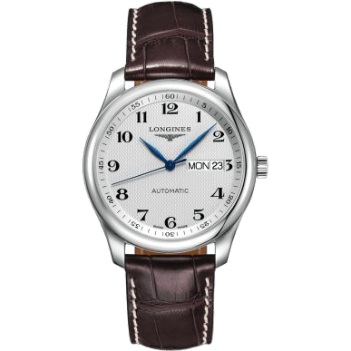 Master Collection 38.5 Day Date Stainless Steel / Silver-Arabic / Alligator