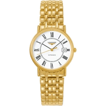 Longines Presence 34.5 Automatic Yellow Roman Bracelet L4.721.2.11.8
