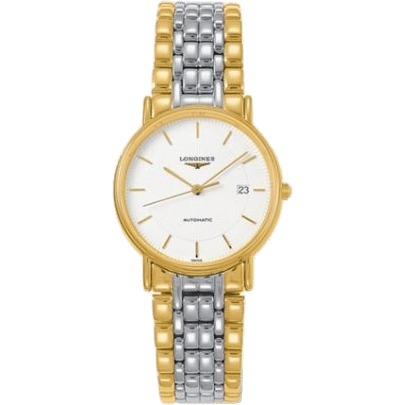 Longines Presence 34.5 Automatic Yellow Stick Bracelet Two Tone L4.721.2.18.7