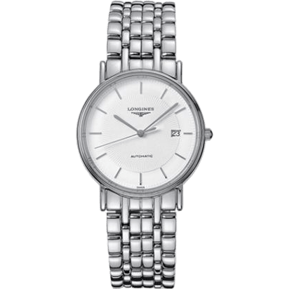 Longines Presence 34.5 Automatic Stainless Steel Stick Bracelet L4.721.4.18.6