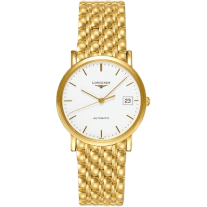 Longines Presence 34.5 Automatic Gold L4.778.6.12.6