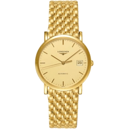 Longines Presence 34.5 Automatic Gold L4.778.6.32.6