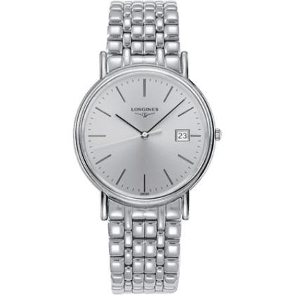 Longines Presence 38.5 Quartz Stainless Steel / Silver / Bracelet L4.790.4.72.6