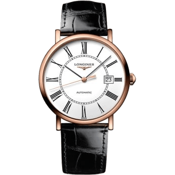 Longines Presence 34.5 Automatic Pink Gold / White - Roman L4.787.8.11.4