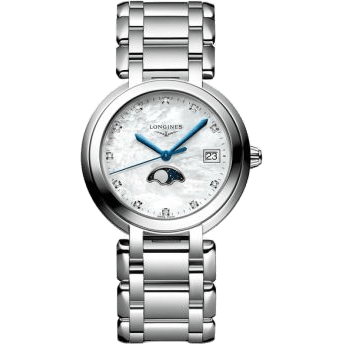 PrimaLuna 34 Quartz Moonphase Stainless Steel / MOP / Bracelet