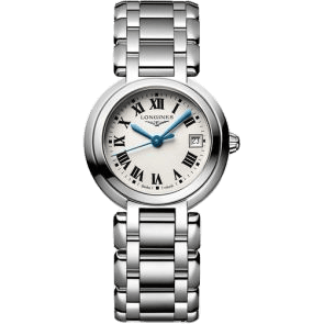 Longines PrimaLuna Quartz 26.5 Stainless Steel / Silver - Roman / Bracelet L8.120.4.71.6