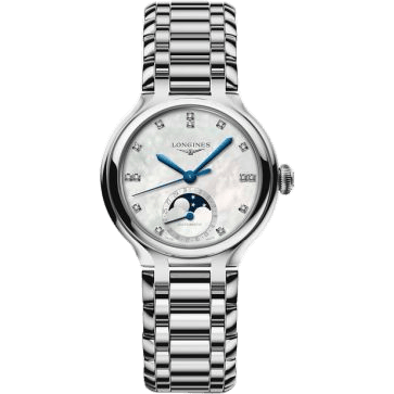 PrimaLuna 34 Automatic Moonphase Stainless Steel / MOP / Bracelet