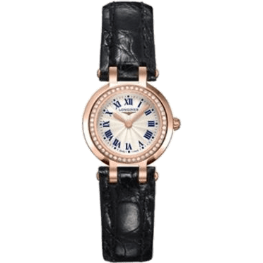PrimaLuna Quartz 23 Pink Gold Leather Diamond