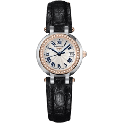 Longines PrimaLuna Quartz 26.5 Stainless Steel / Pink Gold / Diamond / Silver - Roman L8.110.5.79.2