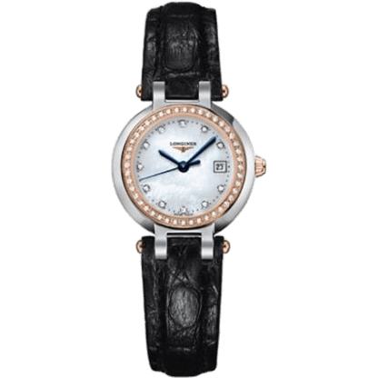 Longines PrimaLuna Quartz 26.5 Stainless Steel / Pink Gold / Diamond / MOP L8.110.5.89.2