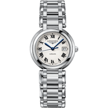 Longines PrimaLuna Automatic 30 Stainless Steel / Silver - Roman / Bracelet L8.113.4.71.6