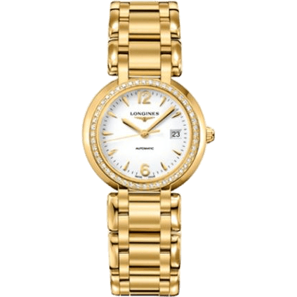 PrimaLuna Automatic 30 Yellow Gold Diamonds Arabic