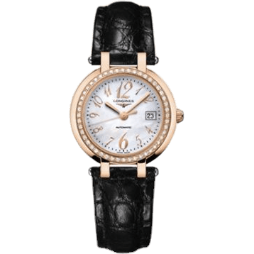 PrimaLuna Automatic 30 Pink Gold Diamond Leather Funky MOP