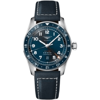 Longines Spirit Zulu Time 42 Blue / Strap L3.812.4.93.2