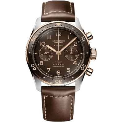 Spirit Flyback 42 Stainless Steel - Pink Gold / Brown