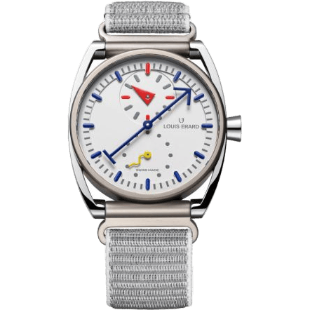 Excellence Le Régulateur Blanc Louis Erard x Alain Silberstein Titanium / White
