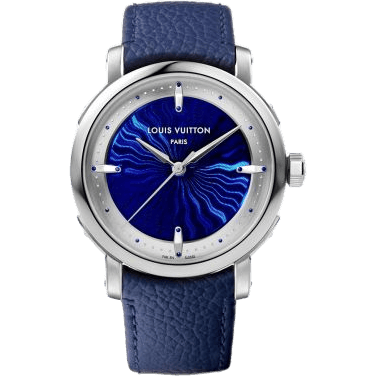 Escale Automatic 39 Platinum / Blue Grand Feu Enamel