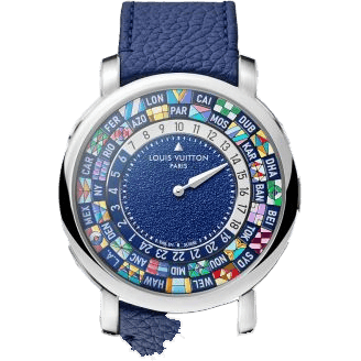 Escale Worldtime Platinum / Blue