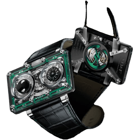 MB&F Horological Machine N°2 HM2 Sapphire & Titanium 20.DSTBL.B