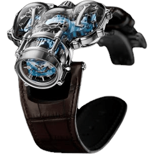 MB&F Horological Machine N°9 HM9 Sapphire Vision White Gold / Blue 91.SWL.BU