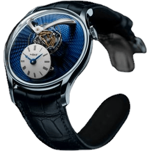 MB&F Legacy Machine Thunderdome The Hour Glass Tantalum / Blue 06.TAL.BLG