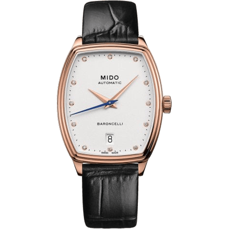 Mido Baroncelli Tonneau Lady Rose Gold / White - Diamond M041.307.36.016.00