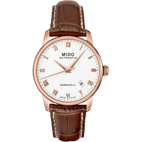 Mido Baroncelli Tradition Rose Gold / White M8600.2.26.8