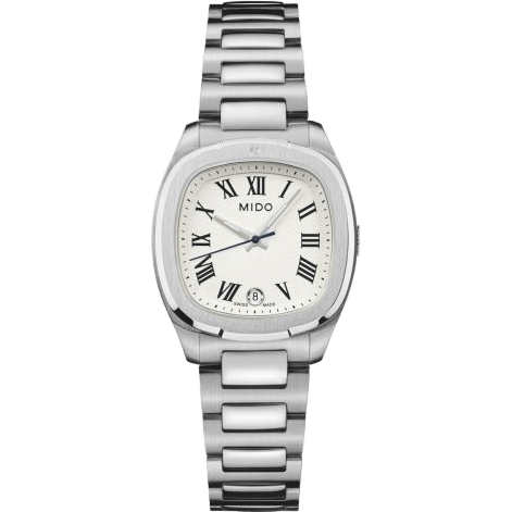 Multifort TV 28 Quartz Stainless Steel / Ivory - Roman / Bracelet