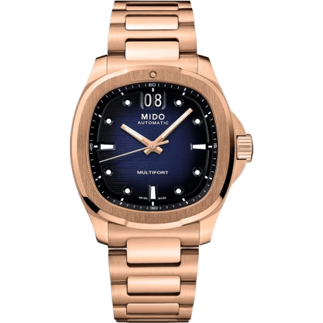 Multifort TV Big Date Rose Gold / Blue