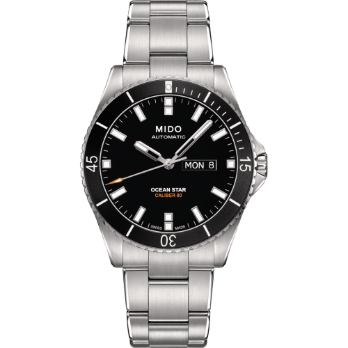 Ocean Star 200 Stainless Steel / Black / Bracelet