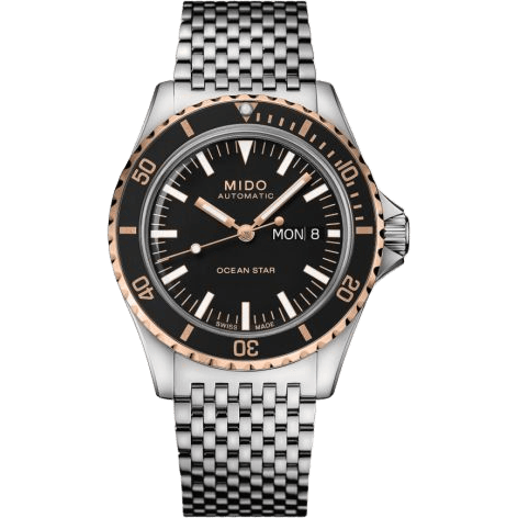 Ocean Star Tribute Stainless Steel / Rose Gold / Black