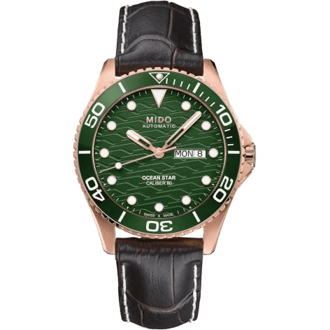 Ocean Star 200C Rose Gold / Green