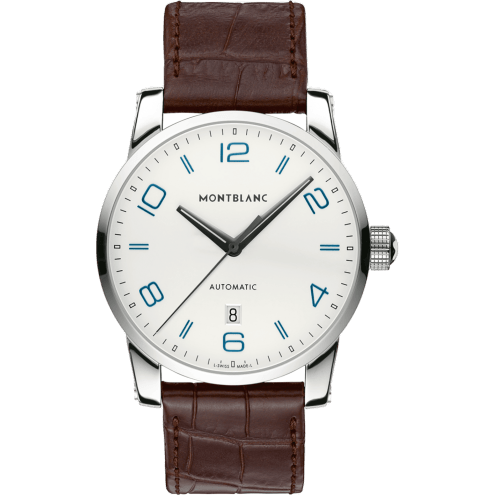 TimeWalker Date Automatic 42 Silver / Blue Numerals