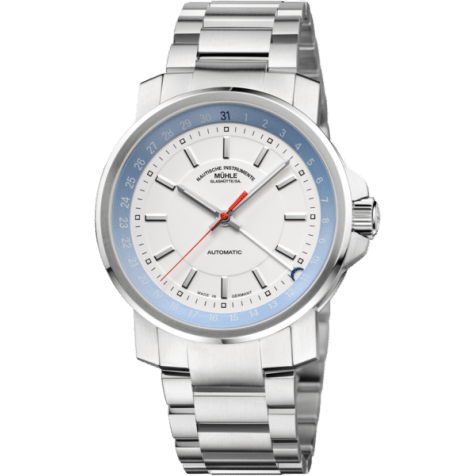 29er Zeigerdatum White / Bracelet