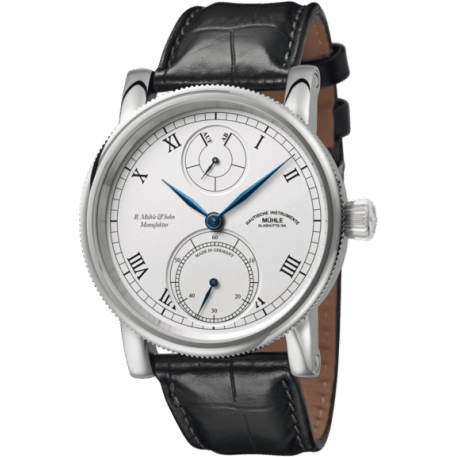 Mühle Glashütte Robert Mühle Auf/Ab Silver / Strap M1-11-15-LB