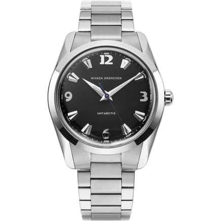 Antarctic 35 Black - White Luminova / Stainless Steel / Flat Link