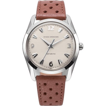 Antarctic 35 Eggshell - White Luminova / Stainless Steel / Brown Racing