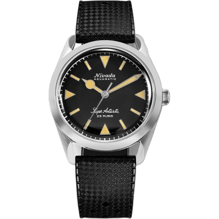 Super Antarctic Black - Yellow Luminova / Stainless Steel / Tropic