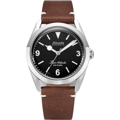 Super Antarctic 3.6.9. Black - No Vintage Effect / Stainless Steel / Brown - White
