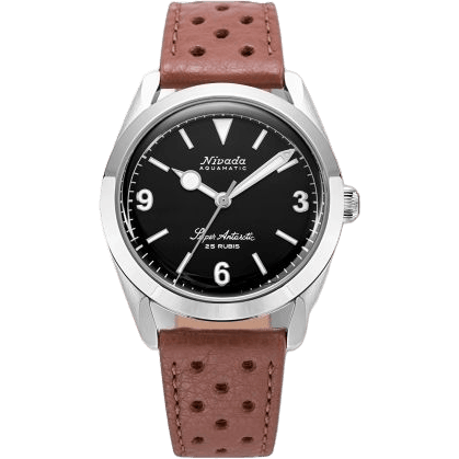 Super Antarctic 3.6.9. Black - No Vintage Effect / Stainless Steel / Brown Racing